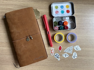 Travelers' Journal and accessories